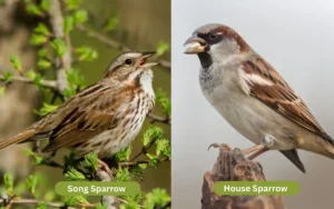 Song Sparrow vs House Sparrow